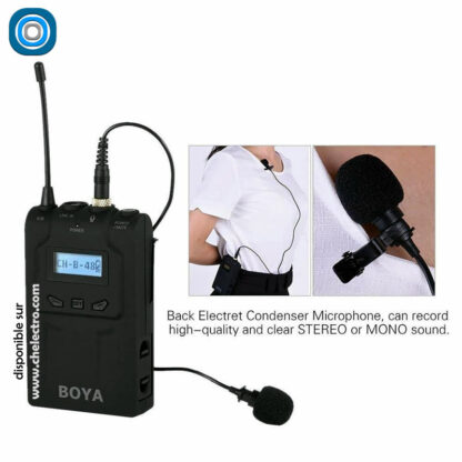 Micro sans fil + cravate + récepteur Boya – Image 3