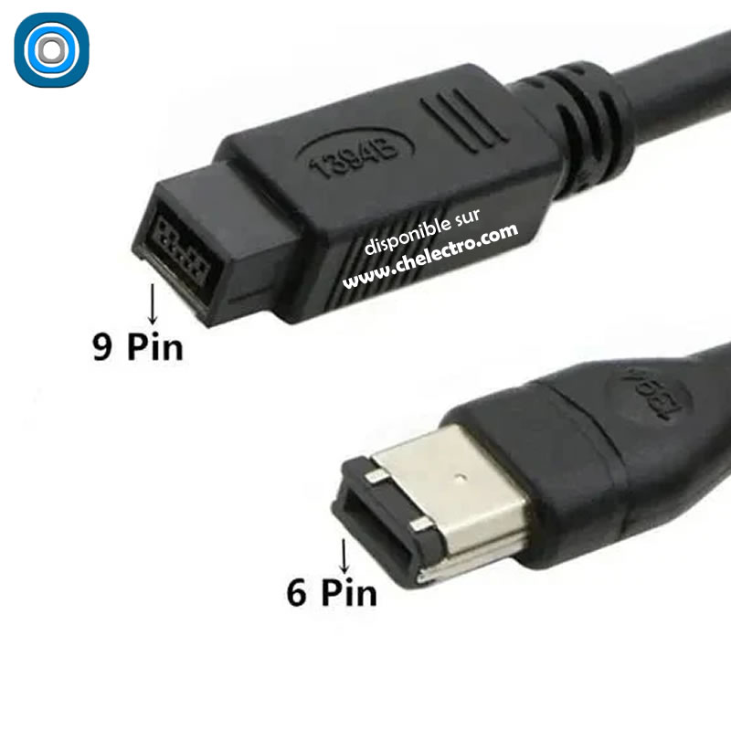Câble Firewire 800 / 400 | 1.8m – Image 2