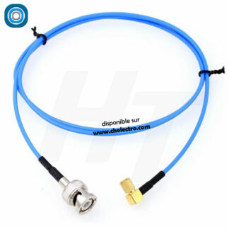 Câble Microdot 10-32UNF Male M5 vers BNC | 60 centimètres