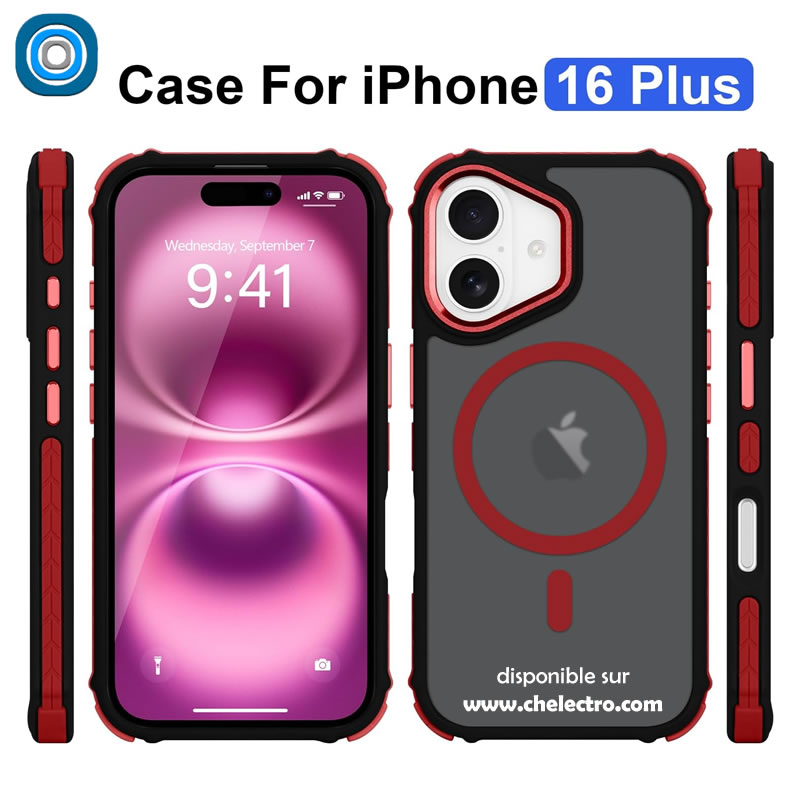 Coque iPhone 16 Plus | Red bracket – Image 2